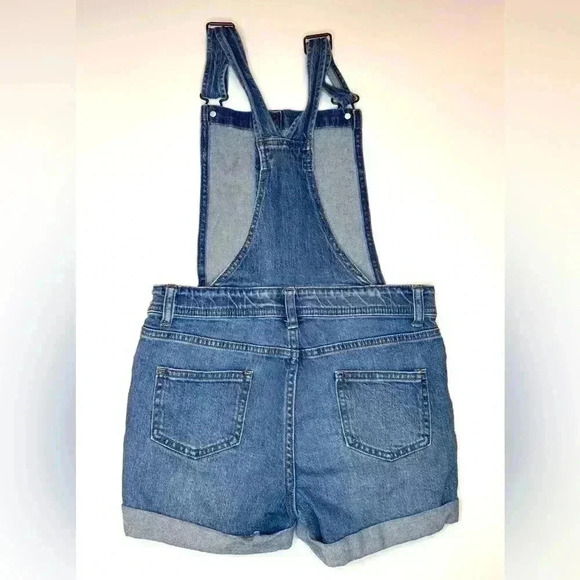 Cat & Jack Kids Blue Denim Jean ShortAll One Piece Size - L 10/12 - Picture 6 of 6